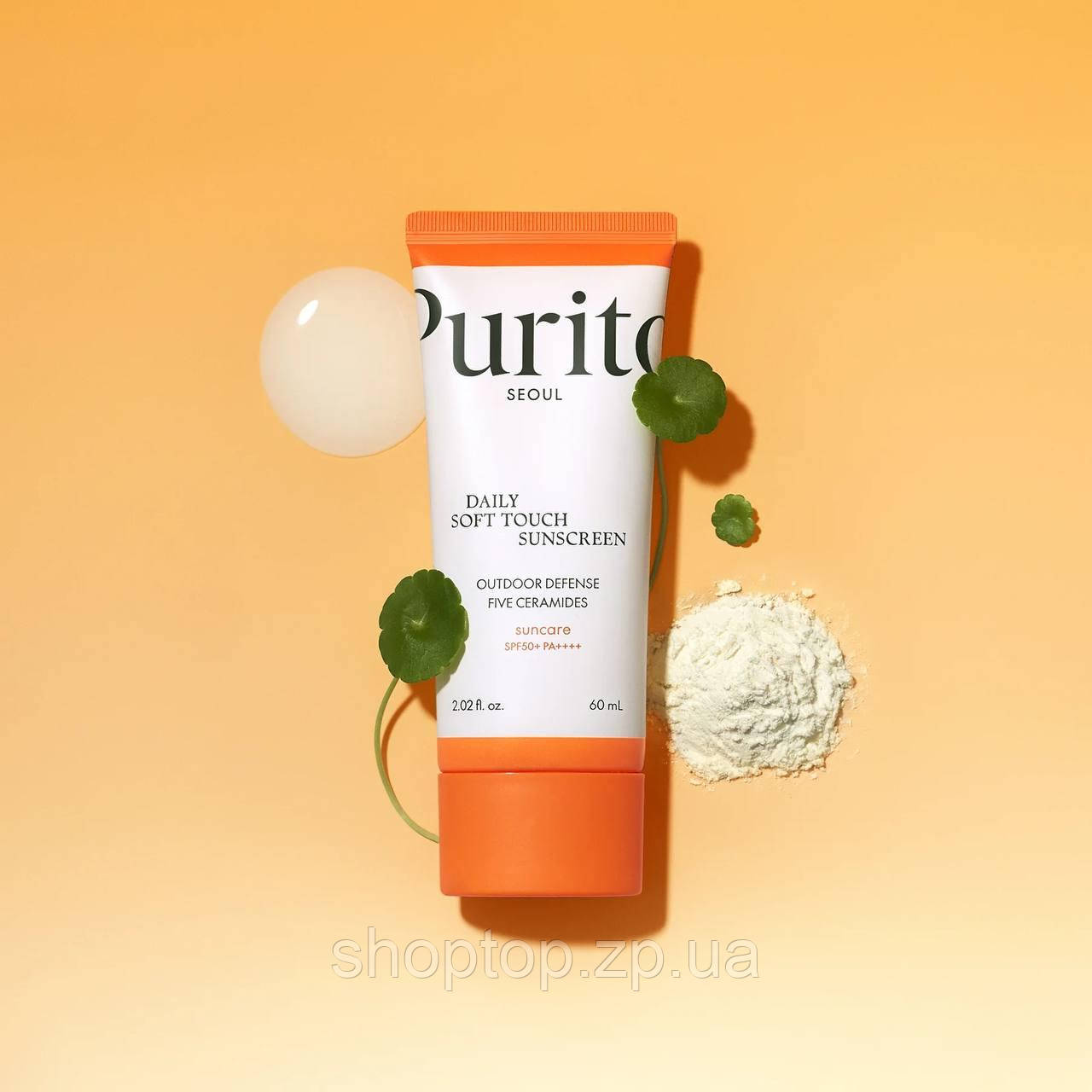 Крем сонцезахисний з керамідами Purito Seoul Daily Soft Touch Sunscreen SPF 50+ PA++++ 60 ml (Renewer)