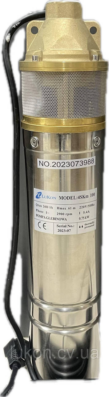 Глибокий насос 4SKм 100 LUKON 0,75 квт