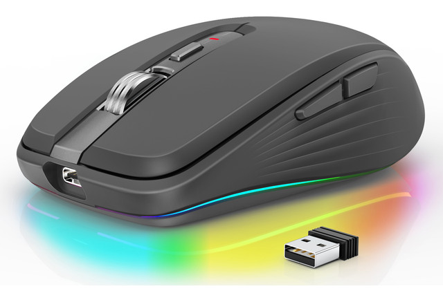 Мышка беспроводная FM FIT-3 USB+Bluetooth с RGB Мышка беспроводная FM FIT-3 USB+Bluetooth с RGB