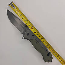 Складаний ніж Browning a835 зі скраплером і зубцем для аварійного розбиття скла, 21 см, фото 3