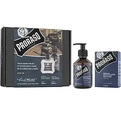 Набір для бороди Proraso Duo Pack Beard Oil + Shampoo Azur Lime