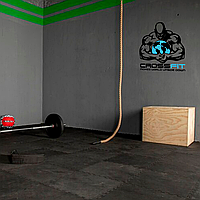 Вінілова інтер'єрна наклейка декор на стіну (шпалери, фарбу) "Crossfit Силач" самоклеюча з Оракалу