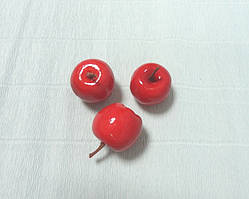 Декоративні Яблука 3,5 см червоні