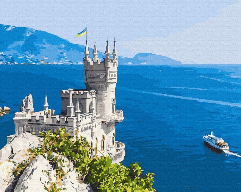 Топ-продажів Картина за номерами Raskraski Українське Ластівчине гніздо (ANG294) 40 х 50 см