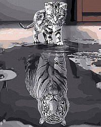 Картина за номерами Raskraski Душа тигра (BK-GX25713) 40 х 50 см (Без коробки)