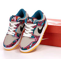 Мужские кроссовки Nike SB Dunk Low PARRA x Parra "Abstract Art" весна осень демисезонные. Живе фото. Найк данк