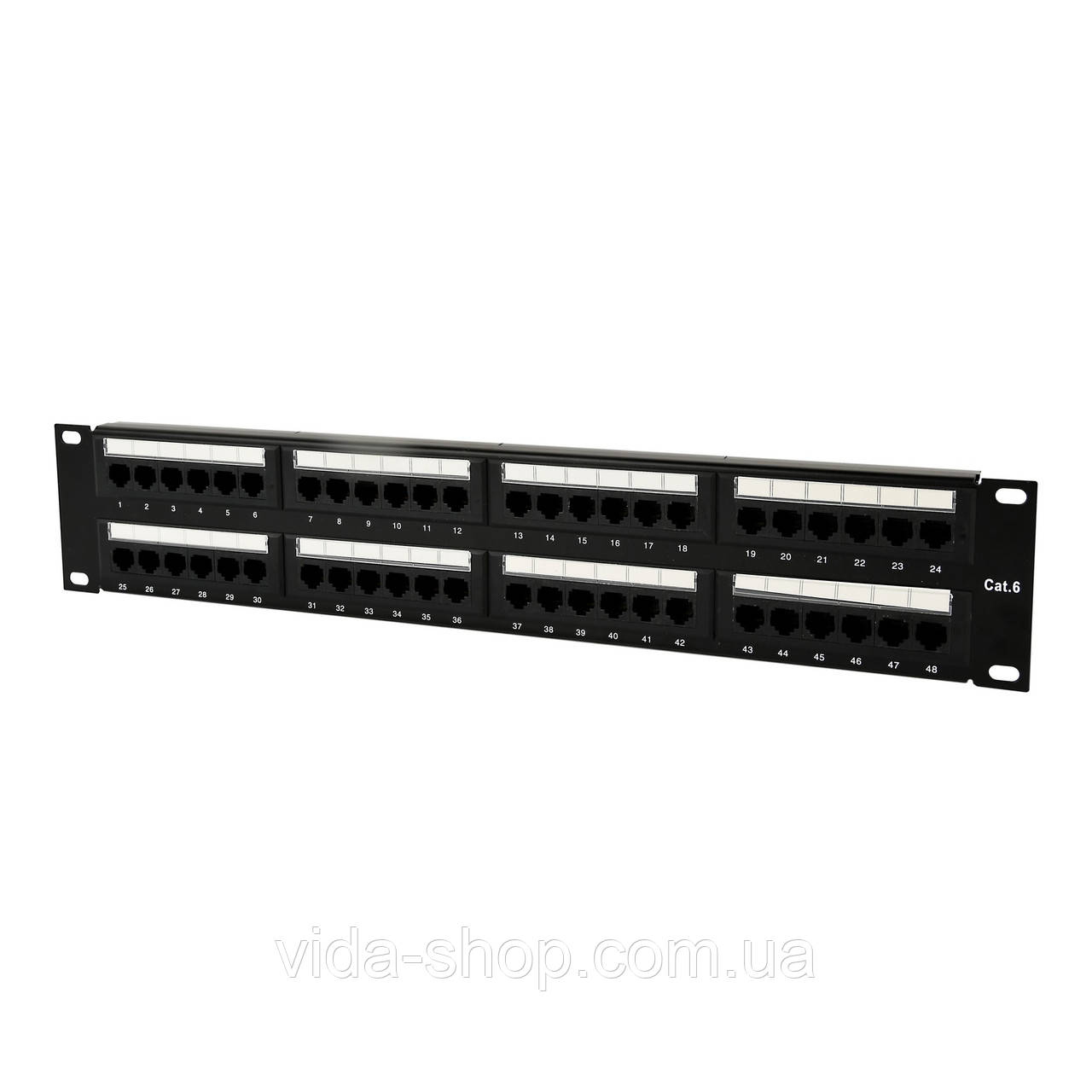 Патч панель, Cat 6, 48 портов, UTP Cablexpert NPP-C648CM-001 - Vida-Shop, фото 1