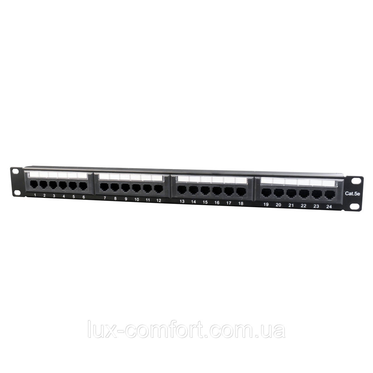 Патч панель, Cat 5e, 24 порта, UTP Cablexpert NPP-C524CM-001 - Lux-Comfort