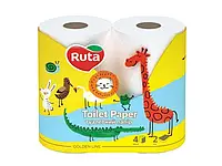 Туалетний папір Ruta двохшаровий Kids 4 шт