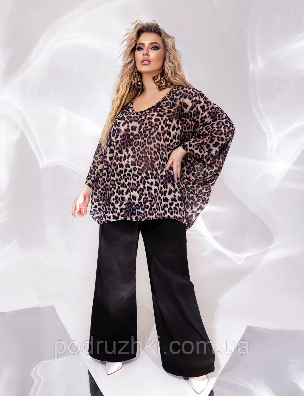 Жіноча стильна блузка туніка вільного розміру 48-58 Oversiz (забарвлення)