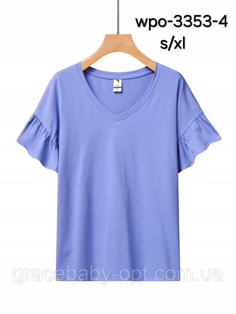 Футболка жіноча оптом, Glo-story, S-XL pp, № WPO-3353-4