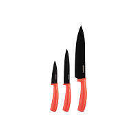 Набор ножей Ardesto Black Mars 3 шт Red AR2103BR o