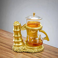 Проливний чайник для заварювання з магнітом «Золотий бамбук» на 6 персон