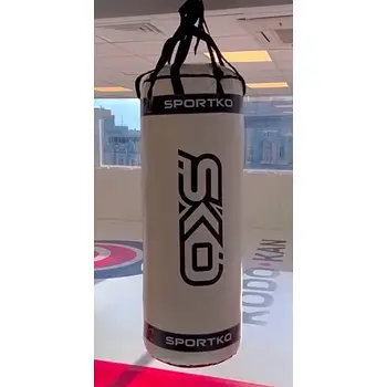 Боксерський мішок професійний Sportko ПВХ на ременях d-50 см