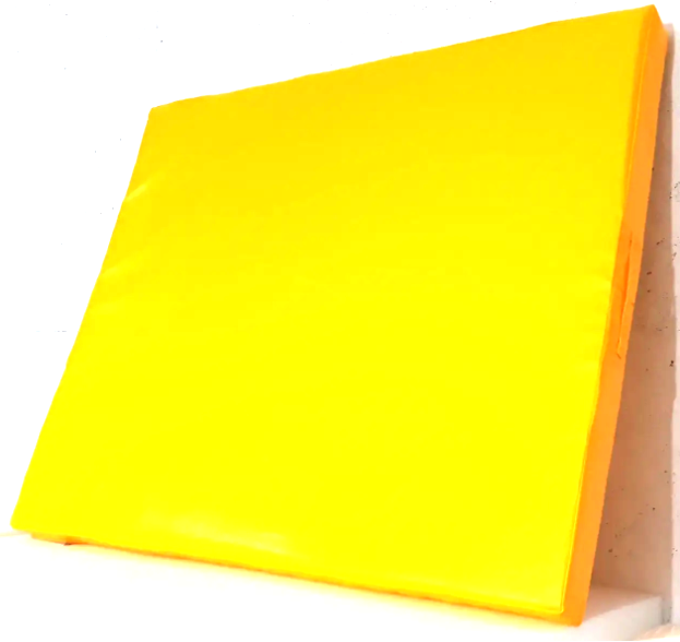 Мат гімнастичний дитячий жовтий 1,2х1х0,1 м (МЖ 120х100х10), фото 1