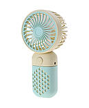 Вентилятор Mini Fan Z8 (7186) ручний акумуляторний з USB-заряджанням Жовтий з салатовим, фото 2