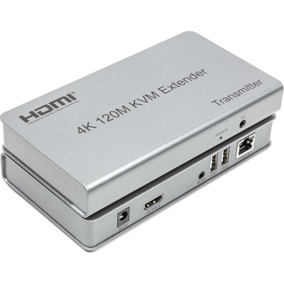 Адаптер HDMI 4K/30hz up to 120m via CAT5E/6 PowerPlant (CA912933) - Вища Якість та Гарантія!