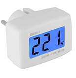 Вольтметр розетковий мережевий DM55-1, ЖК і підсвічування, фото 2