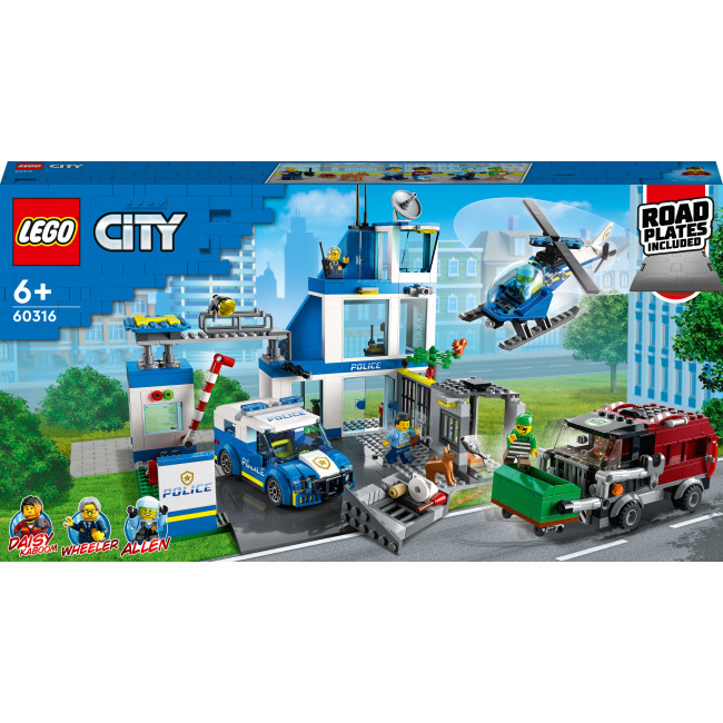 LEGO City 60316 Поліцейська дільниця  конструктор лего сіті Поліцейська академія 60316