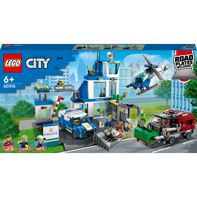 LEGO City 60316 Поліцейська дільниця  конструктор лего сіті Поліцейська академія 60316, фото 1