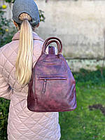 Оригинальный стильный женский рюкзак фабричного производства Бордо
