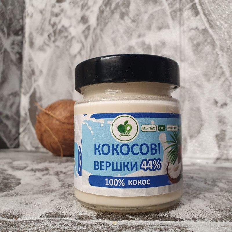 Органические кокосовые сливки 200 гр без лактозы Сливки веганские натуральные без сахара и ГМО 44% жирности - фото 2 - id-p2184837042