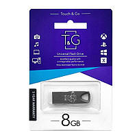 Флеш память TG USB 2.0 8GB Metal 117 Black KM, код: 7698319