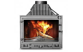 Класична камінна топка на дровах зі склом для опалення заміського будинку Kaw-Met W3 (16,7 кВт)