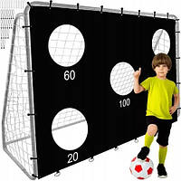 Детские Футбольные ворота с ковриком точности + 16 целей Trizand (21268) Стальные