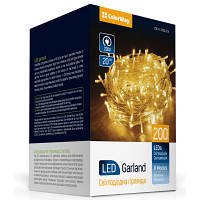 Гірлянда ColorWay LED 200 20м 8 функцій теплий колір 220 V (CW-G-200L20V)