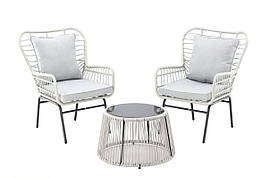 Набір меблів для саду та балкону, стіл та два крісла GardenLine ABI8052