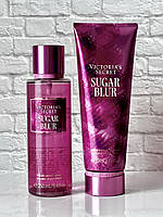 Спрей і лосьйон для тіла sugar blur victoria's secret! набір victoria s secret!