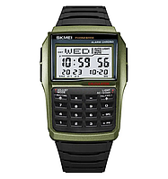 Мужские электронные часы Skmei 2255 с калькулятором (Зеленые)