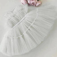 Детское красивое пышное нарядное платье на девочку, белое платьице для детей