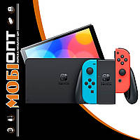 Консоль Nintendo Switch OLED with Neon Blue and Neon Red Joy-Con (045496453442)
