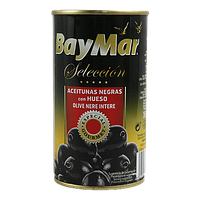 Маслини БайМар із кісточкою BayMar ж/б 350g 12шт/ящ (Код: 00-00003916)