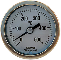Термометр 0-500°C с гайкой Cewal PSZ 40 ST (Ø40mm 0-500°C L-34)