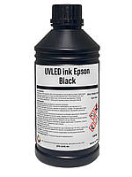 УФ чернила UVLED PRO INK BLACK для Epson i3200, i1600, DX5, DX7, XP600 1000г