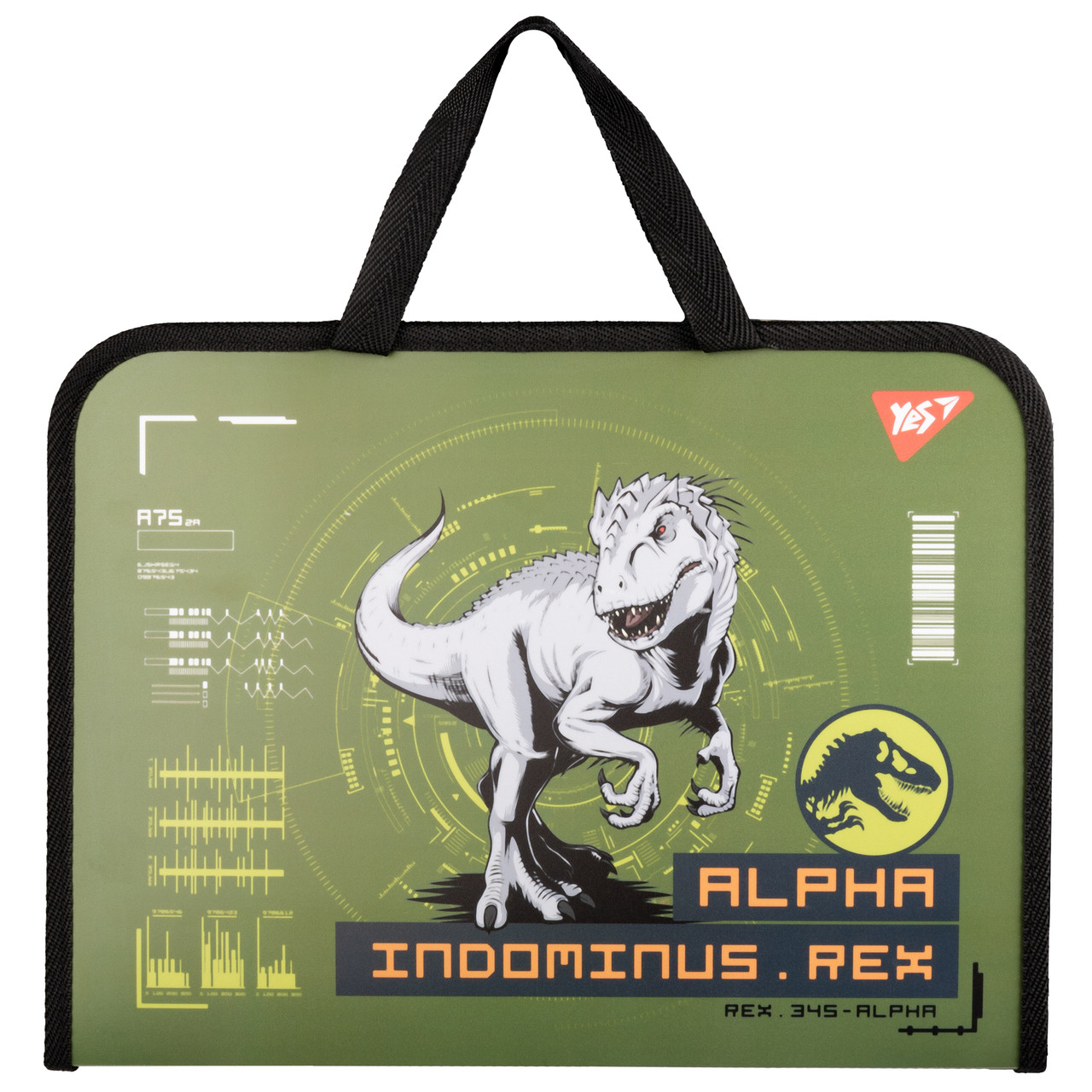 Папка портфель Yes Jurassic World хакі FC, фото 1