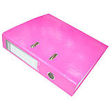 Папка-реєстратор картонна, А5, 70 мм, РР-покриття, кишенька для етикетки, фото 9