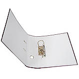 Папка-реєстратор картонна, А4, 70 мм, РР-покриття, кишенька для етикетки, металевий кант, фото 2