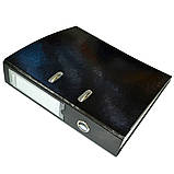 Папка-реєстратор картонна, А4, 70 мм, РР-покриття, кишенька для етикетки, металевий кант, фото 4