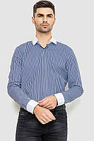 Рубашка мужская в полоску бело-синий 214R35-18-308 Ager L OB, код: 8385775