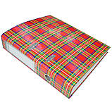 Папка-реєстратор картонна, А4, 70 мм, РР-покриття, кишенька для етикетки, металевий кант, фото 7