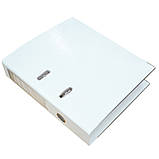 Папка-реєстратор картонна, А4, 70 мм, РР-покриття, кишенька для етикетки, металевий кант, фото 9