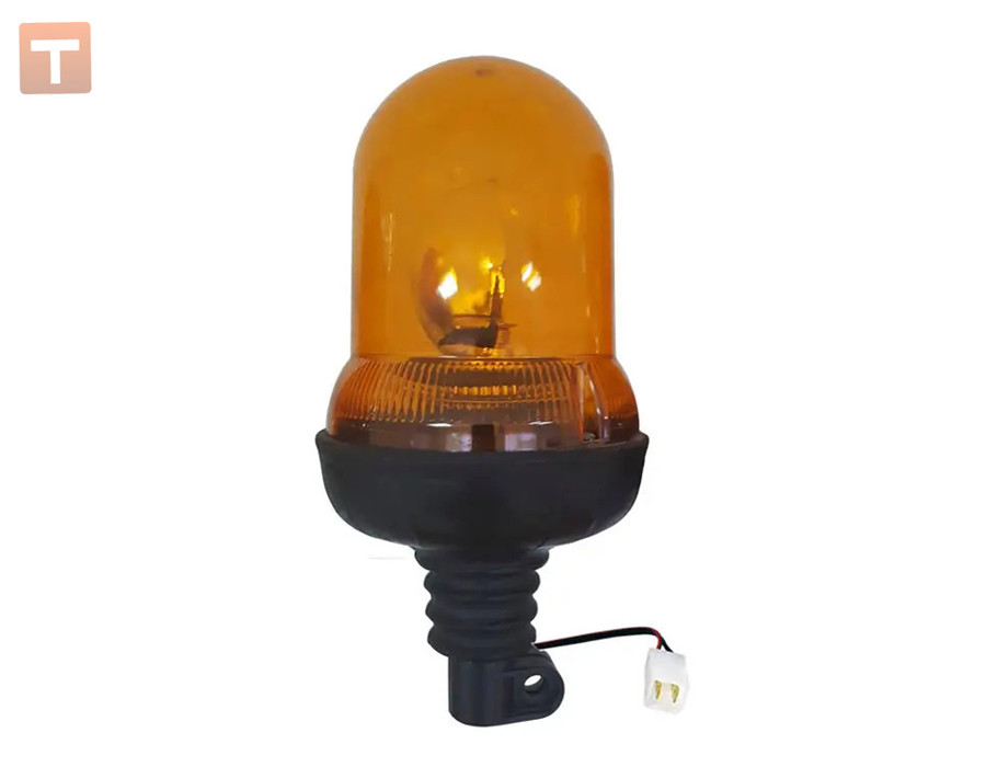 Проблисковий маячок помаранчовий 24v на шток  ( TR517-3)( AYFAR Турцiя)