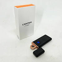 Электрозажигалка USB ZGP ABS, сенсорная зажигалка электрическая спиральная. RU-887 Цвет: черный