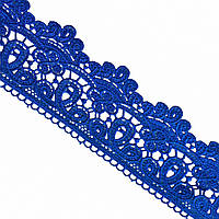 Мереживо макраме 8,0 см колір - електрик