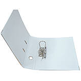 Папка-реєстратор картонна, А4, 50 мм, РР-покриття, кишенька для етикетки, металевий кант, фото 2