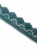 Мереживо макраме 8,0 см колір - зелений